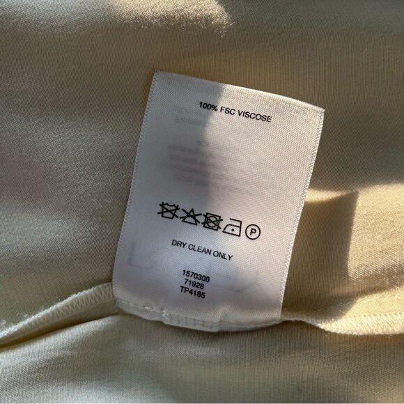 RAEY Cream Satin Button-Up Shirt - Picture 7 of 16